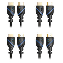Load image into Gallery viewer, 30 FT (9.1 M) High Speed HDMI Cable Male to Male with Ethernet Black (30 Feet/9.1 Meters) Supports 4K 30Hz, 3D, 1080p and Audio Return CNE544724 (4 Pack)
