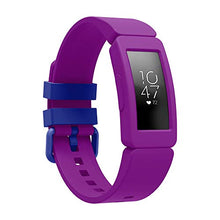 Load image into Gallery viewer, GOSETH Compatible with Fitbit Ace 2 Bands for Kids 6+, Replacement Silicone Accessories Bracelet for Fitbit Ace 2 Fitness Tracker(Black+Purple+Red)
