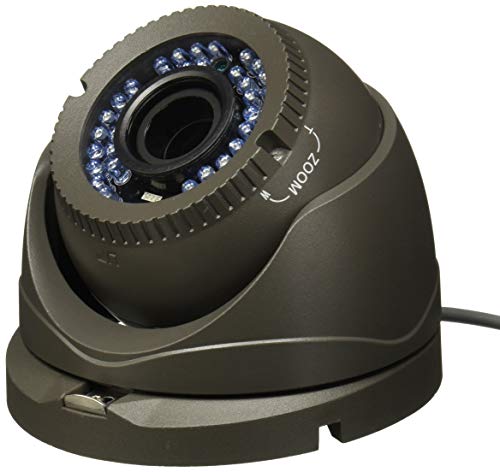 AVUE 1080P Full HD HD-TVI 2.8-12mm Lens Varifocal Gray Turret Camera, Indoor/Outdoor Camera, 120ft IR Distance, 12V DC, IP66 Weatherproof, Vandal proof, CMOS Image Sensor