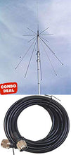 Load image into Gallery viewer, Harvest D130N 25-1300 Mhz Discone Antenna with 25 Ft RG58 Coax with N Connectors
