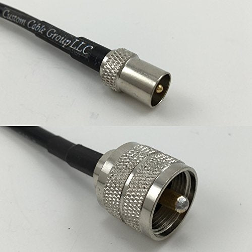 12 inch RG188 DVB TV Pal Male to PL259 UHF Male Pigtail Jumper RF coaxial cable 50ohm Quick USA Shipping