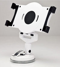 Load image into Gallery viewer, Aidata US-2120SW Universal Tablet Suction Stand, White, For most 7&quot; -10&quot; tablets, Silica suction cup cup holds tablet securely onto any smooth surface, Adjustable viewing angle, 360 Degree rotation
