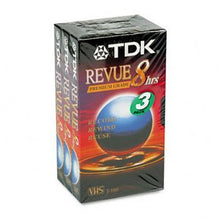 Load image into Gallery viewer, TDK Standard Grade VHS Video Tape CASSETTE,VHS,PREM,8HR,3PK (Pack of15)
