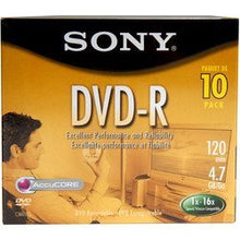 Load image into Gallery viewer, Sony DVD-R Jewel (10 Pack) (Discontinued by Manufacturer)

