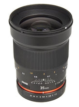 Load image into Gallery viewer, Bower SLY3514N Ultra Fast Wide-Angle 35mm f/1.4 Lens for Nikon
