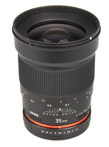 Bower SLY3514N Ultra Fast Wide-Angle 35mm f/1.4 Lens for Nikon