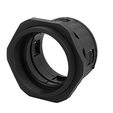 Load image into Gallery viewer, Aexit 2 Pcs Transmission 54.5mm Inner Dia. M64x2mm Thread Plastic Cable Gland Pipe Connector Joints Black
