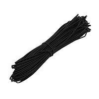 Aexit Heat Shrinkable Electrical equipment Tube Wire Wrap Cable Sleeve 30 Meters Long 1.5mm Inner Dia Black
