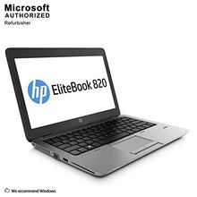 Load image into Gallery viewer, HP EliteBook 820 G1 12.5in Laptop, Intel Core i5-4300U 1.9GHz, 8GB Ram, 500GB Hard Drive, Windows 10 Pro 64bit (Renewed)
