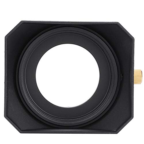 Acouto 43mm Square Lens Hood for DV Camcorder Digital Video Camera Lens Filter Portable Square Lens Hood Cover Shade Accessory (43mm)