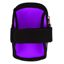 Load image into Gallery viewer, Zippered Sport Running Armband for BLU Sutdio X8 HD, 2019 Vivo One Plus 2019 C6L Wristband Purple
