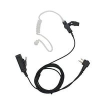 GoodQbuy 3' 2-Wire Coil Earbud Audio Mic Surveillance Kit for Motorola Two-Way Radio 2-Pin GP300 CP200 PR400 CLS1110