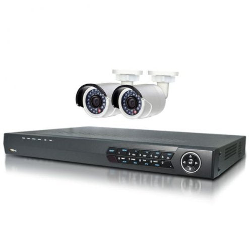 4-CH NVR Kit: Includes 2-Pk 1.3 MP IP Cameras with 2x 100ft CAT5 Cable (ALK-LTN0421K)