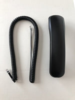 The VoIP Lounge Handset with Curly Cord for Panasonic KXDT500 Series Digital Phone and KXNT500 Series IP Phone KXDT521 KXDT543 KXDT546 KXNT543 KXNT546 KXNT560 KXNT551 KXNT553 KXNT556 Black
