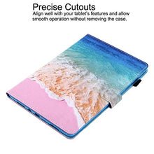 Load image into Gallery viewer, Galaxy Tab A 8.0 Case, Newshine PU Leather Protective [Kickstand] [Card Slots] Wallet Case Cover with Auto Sleep/Wake for Samsung Galaxy Tab A 8.0 [T350(Wi-Fi)/ T355 (3G/LTE)] - Beach&amp;Sea
