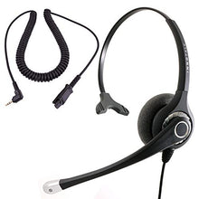Load image into Gallery viewer, Best Sound Noise Cancel Monaural Phone Headset - 2.5 mm Telephone Headset Compatible with Plantronics QD
