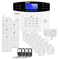 D1D9 Home Burglar Alarm System 23 pcs kit Wireless DIY GSM Auto Dialer for House Security