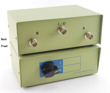 Load image into Gallery viewer, CablesOnline 2-Way Metal A/B BNC Manual Rotary Switch Box (SB-036)
