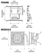 Load image into Gallery viewer, NICOR Lighting 5 inch Square Baffle New Construction Downlight Kit with Housing in 3000K (DLQ5-10-120-3K-WH-BF)
