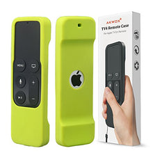 Load image into Gallery viewer, Remote Case for Apple Tv 4th/4K Generation, Akwox Light Weight [Anti Slip] Shock Proof Silicone Remote Cover Case for New Apple Tv 4th/4K Gen Siri Remote Controller with Lanyard (Green)
