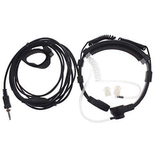 Load image into Gallery viewer, Tenq Throat Mic Covert Acoustic Tube Earpiece Headset with Finger PTT for 1 pin Yaesu Vertex Vx-6r 6e 7r 7e Two Way Radio Walkie Talkie
