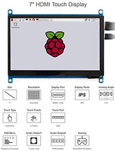 Load image into Gallery viewer, XYGStudy 7 inch HDMI LCD (H) IPS 1024x600 Capacitive Touch Screen Supports Multi Mini-PCs as Raspberry Pi/BB Black/Banana Pi Jetson Nano Supports Game Consoles Like Microsoft XBOX360, Sony PS4, etc
