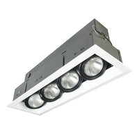 Eurofase TE164A-02 4-Light PAR20 Recessed Mutiple Strip Trim, White