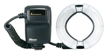Load image into Gallery viewer, Nissin MF18 for NIKON Macro Ring Flash - TTL Flash with Soft Diffuse Light and Precise Control for Professional Macro Photography, 1/1 to 1/1024 Power, User Friendly Controls
