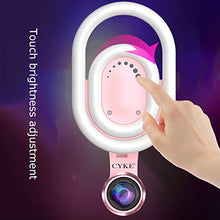 Load image into Gallery viewer, Mini Led Ring Light Dimmable Universal Smartphones Selfie Light Ring Lights Circle Light Cell Phone Laptop Camera Photography Video Lighting Clip On Rechargeable
