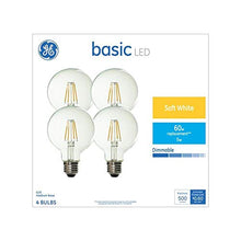 Load image into Gallery viewer, GE Basic 4-Pack 60 W Equivalent Warm White G25 LED Decorative Light Bulbs
