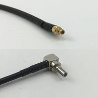 12 inch RG188 MMCX MALE to CRC9 MALE ANGLE Pigtail Jumper RF coaxial cable 50ohm Quick USA Shipping