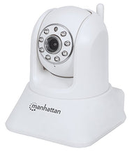 Load image into Gallery viewer, MANHATTAN 551359 Home Cam Includes HomeCam App for Mobile Phone, Connects with Wifi, Integrated Mic &amp; Speaker, Day/night Vision, Pan, Tilt &amp; Digital Zoom(White)
