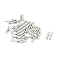 uxcell 40PCS RC Spare Part Stainless Steel Round Bar Shaft 10mmx2mm