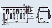 Load image into Gallery viewer, S.U.R. &amp; R Tools KR1533IE7 Analogue SN74ALS193 IC/Microchip USSR 25 pcs
