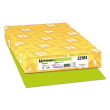 Load image into Gallery viewer, Wausau Paper Astrobrights Colored Paper, 24lb, 11 x 17, Terra Green, 500 Sheets/Ream

