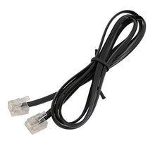 Load image into Gallery viewer, Aexit RJ11 6P2C Transmission Telephone Phone Line Extension Cord Cable White 1M Long
