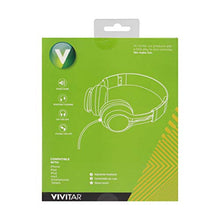 Load image into Gallery viewer, Vivitar Metallic Stereo Headphones with Built-in Microphone 3.5mm Audio Jack, iPhone/Android Compatibility
