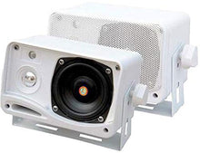 Load image into Gallery viewer, 4) PYLE PLMR24 400 Watt 3 Way Marine Audio Boxed Mounted Mini Speaker System
