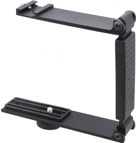 Aluminum Mini Folding Bracket Compatible with Olympus Pen E-PL6 (Accommodates Flashes, Lights Or Microphones)