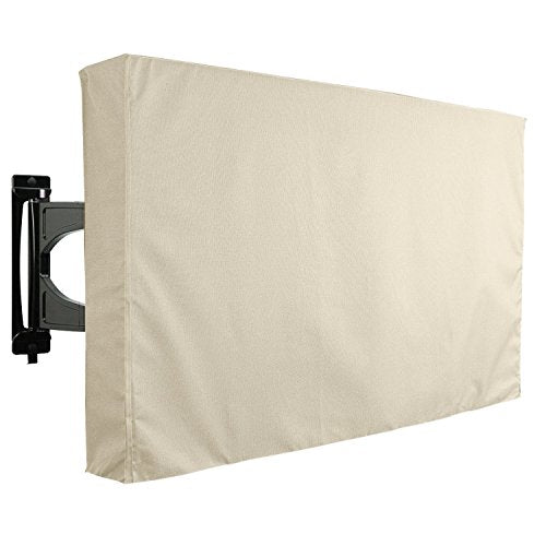 KHOMO GEAR Outdoor TV Cover - Sahara Series - Universal Weatherproof  Protector for 22 - 24 Inch TV - Fits Most Mounts & Brackets