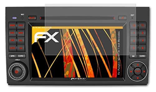 atFoliX Screen Protector Compatible with Pumpkin ND1071B 7 Inch Mercedes Screen Protection Film, Anti-Reflective and Shock-Absorbing FX Protector Film (2X)