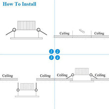 Load image into Gallery viewer, Pack of 10 LED Color Changing Recessed Lighting 3W RGB Downlight Ceiling Light with Remote Control
