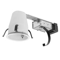 HALO Recessed H1499RTAT 4-Inch Housing Non-Ic, Air-Tite Shallow Ceiling Remodel 12-Volt Low Voltage