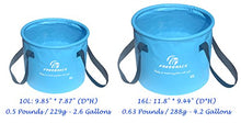 Load image into Gallery viewer, Freegrace Premium Collapsible Bucket -Multifunctional Folding Bucket -Perfect Gear for Camping, Hiking &amp; Travel (Blue, 16L)
