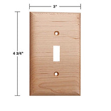 Load image into Gallery viewer, Switchplate Natural Maple Single Toggle | Renovator&#39;s Supply
