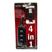 Load image into Gallery viewer, USB 2.0 4 Port Hub 1 meter cable
