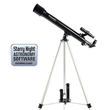 Load image into Gallery viewer, Celestron - PowerSeeker 70AZ Telescope - Manual Alt-Azimuth Telescope for Beginners - Compact and Portable - BONUS Astronomy Software Package - 70mm Aperture

