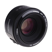 Load image into Gallery viewer, Yongnuo YN50mm F/1.8 Lens Large Aperture AF Lens in Black for Canon EOS Rebel Digital Camera+INSEESI Clean Cloth (LYSB01535NNGY-ELECTRNCS)
