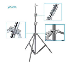 Load image into Gallery viewer, Yidoblo Dimmable RGBW 96W LED Video Light : 2800-9900K CRI 96+ LED Panel Remote,Smartphone APP, Light Stand for YouTube Studio Photography, Video Shooting (320M light stand with bag set)
