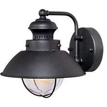 Load image into Gallery viewer, Vaxcel OW21581TB Nautical - 8&quot; Outdoor Wall Sconce, Textured Black Finish with Seeded Glass
